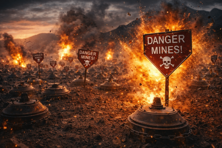 Un campo de minas a cielo abierto